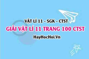 Giải Vật lí 11 Chân trời sáng tạo trang 100 SGK